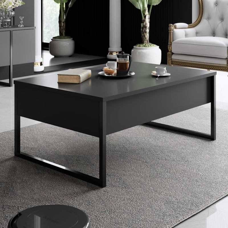 Konferenční stolek Luxe - Anthracite, Black