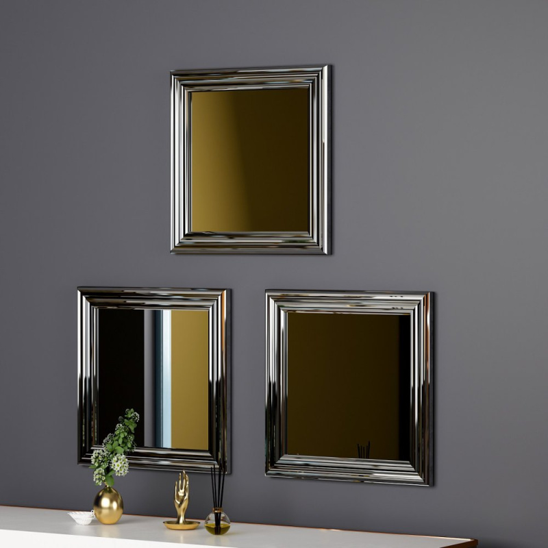 Mirror Set (3 Pieces) Otto - Silver