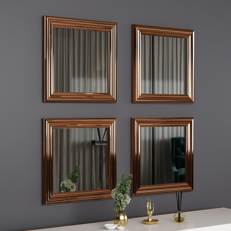 Mirror Set (4 Pieces) Loza - Bronze