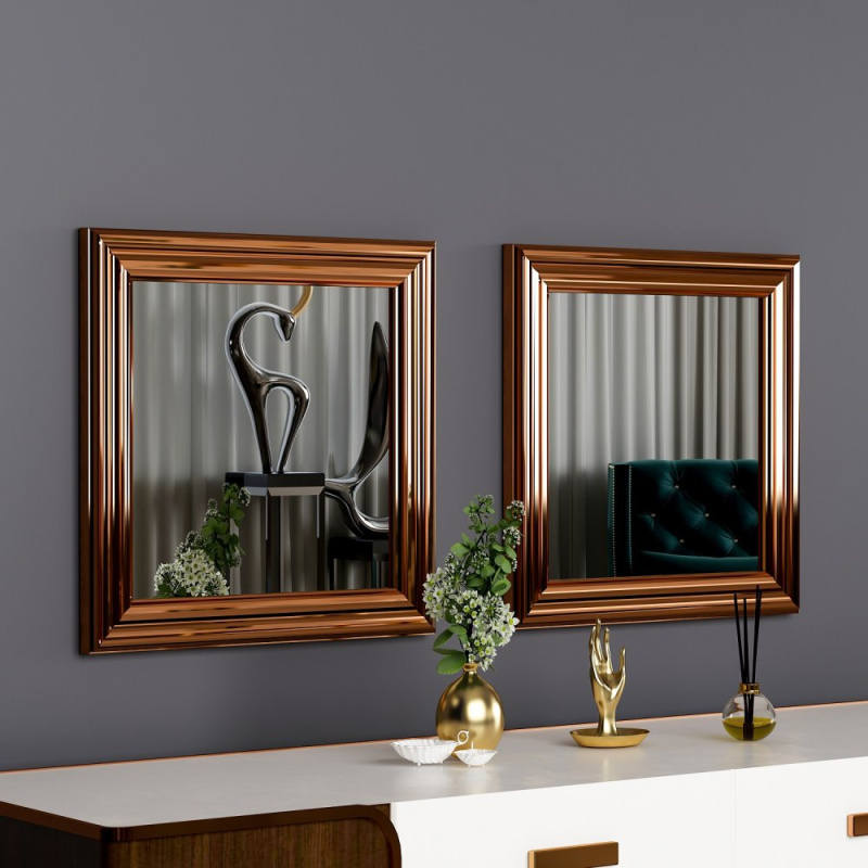 Mirror Set (2 Pieces) Bale - Bronze