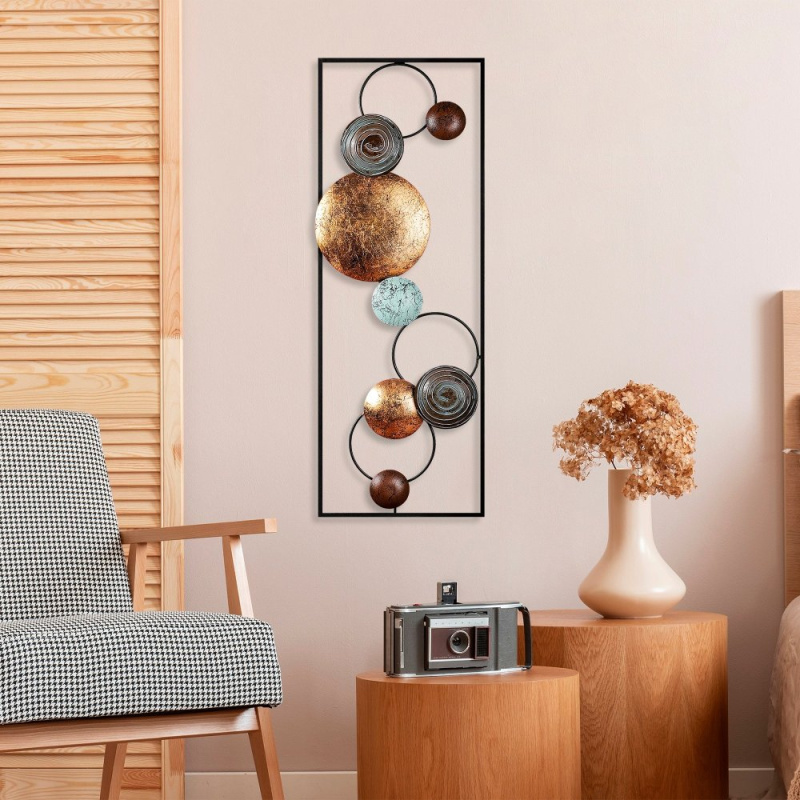 Dekorativní kovový doplněk na zeď Textured - 8