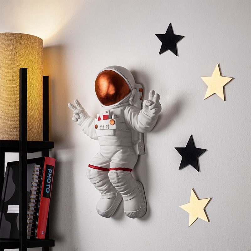 Dekorativní doplněk na zeď Peace Sign Astronaut - 3