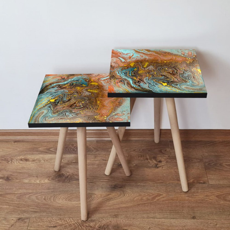 Sada odkládacích stolků (2 kusy) 2Shp280 - Multicolor