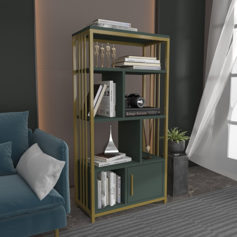 Knihovna Valero - Green, Gold