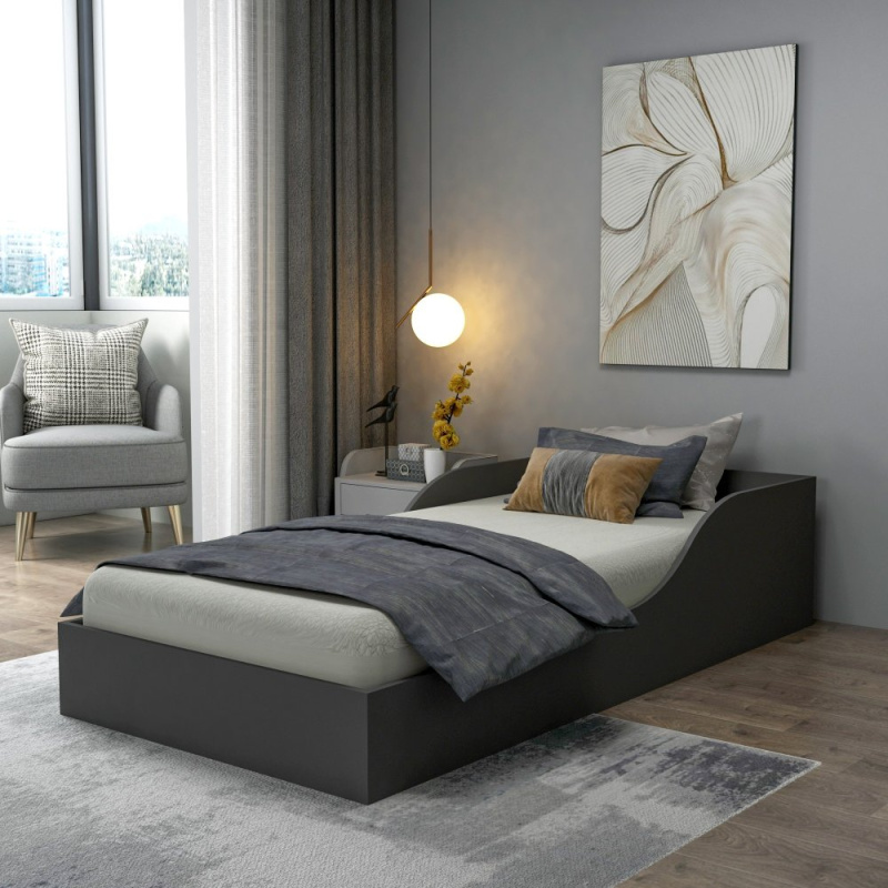 Rám jednolůžkové postele Oya - Anthracite