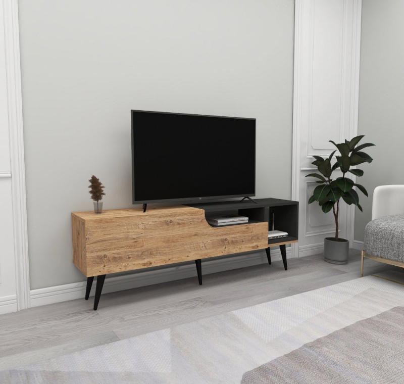 TV stolek Alba - Atlantic Pine, Anthracite