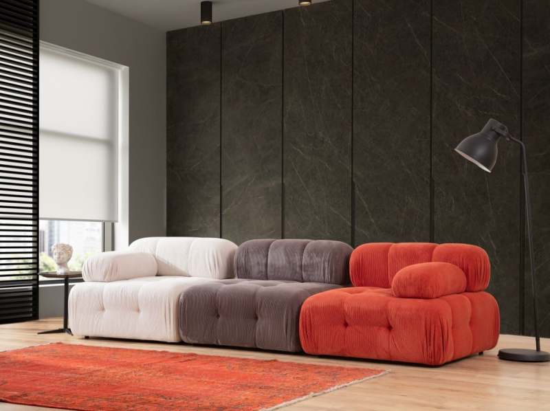 Trojmístná pohovka Doblo 3 Seater ( L1-O1-1R) - Multicolor