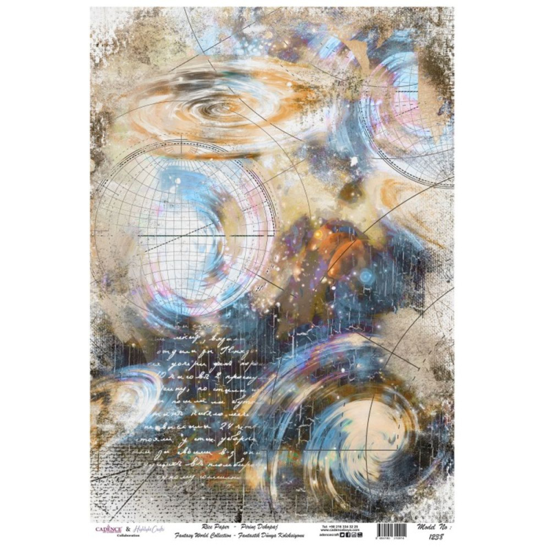 Cadence Rýžový papír Cadence - Fantastický vesmír - VYBERTE VELIKOST - Rýžový papír Cadence, A4 - Fantastický vesmír