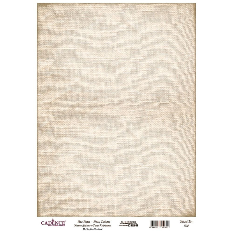 Cadence Rýžový papír Cadence - Tkanina - VYBERTE VELIKOST - Rýžový papír Cadence, A4 - Tkanina
