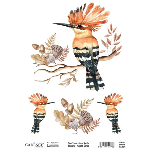 Cadence Transferový obrázek na textil Cadence, 25x35 cm - Dudek