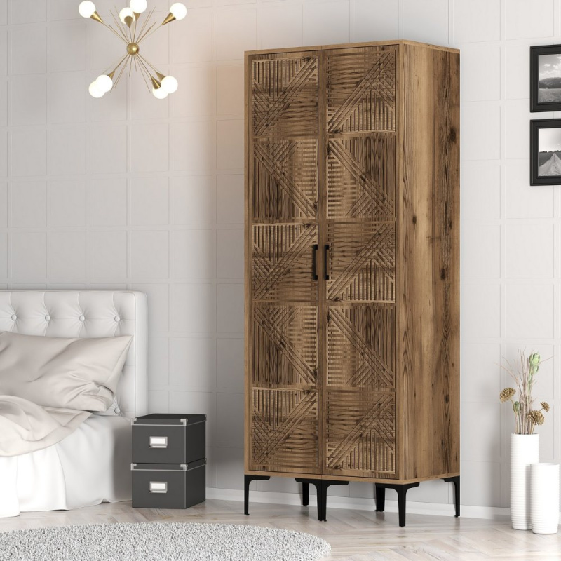 Šatní skříň Kumsal PP - Walnut