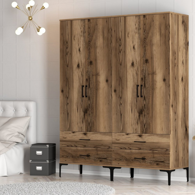 Šatní skříň Kumsal TT - Walnut