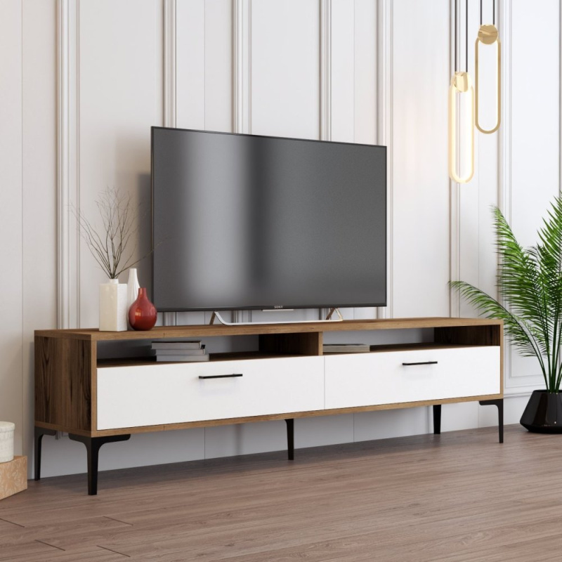 TV stolek Istanbul 2 - Walnut White