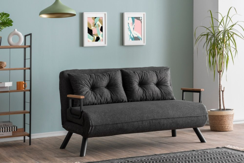 Dvoumístná rozkládací pohovka Sando 2-Seater - Dark Grey