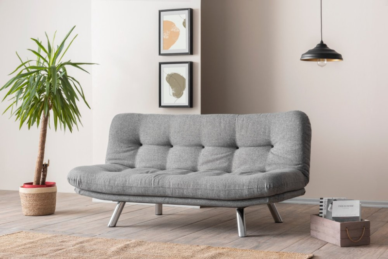 Trojmístná rozkládací pohovka Misa Small Sofabed - Light Grey