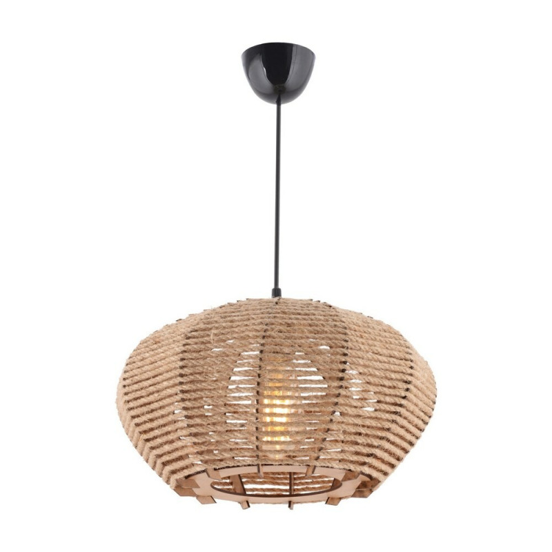 Závěsný lustr Jute Ellipse, krémová