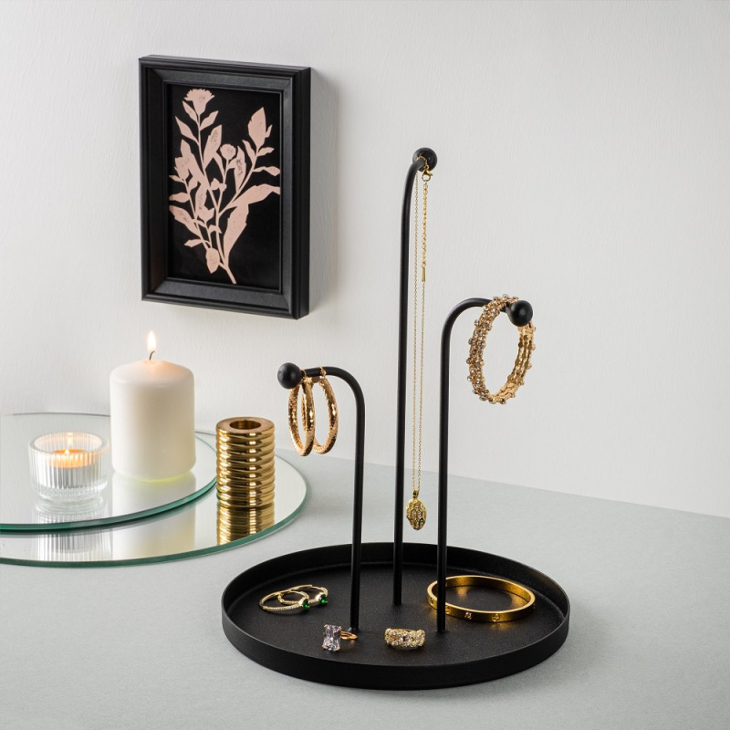 Dekorativní kovový doplněk Leros - Black