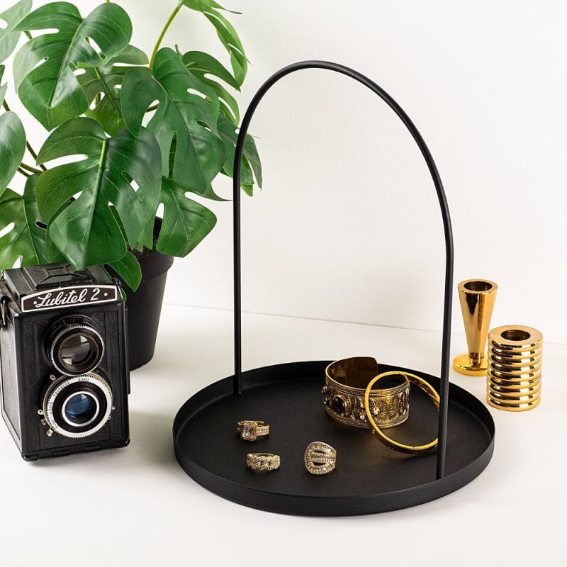 Dekorativní kovový doplněk Kos - Black