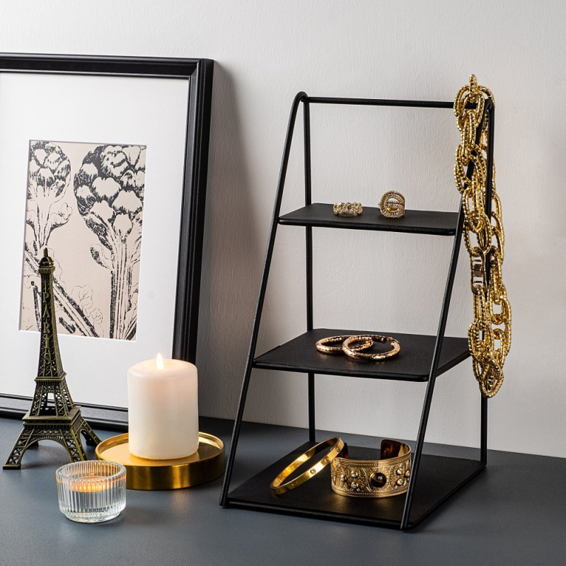 Dekorativní kovový doplněk Kalımnos - Black