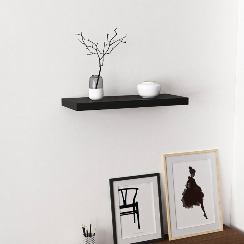 Nástěnná police Gizli 60 - Black