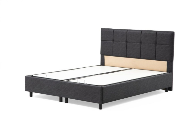 Rám jednolůžkové postele s čelem Vitalia 90 x 190 - Anthracite