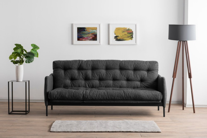 Trojmístná rozkládací pohovka Renge - Dark Grey