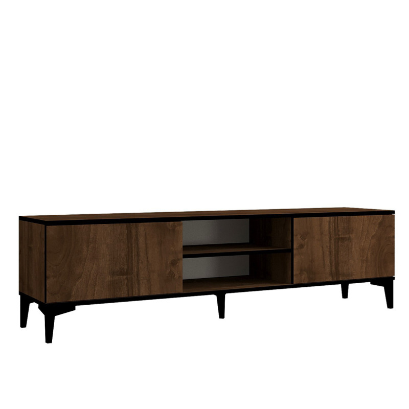 TV stolek Erem - Walnut, Black