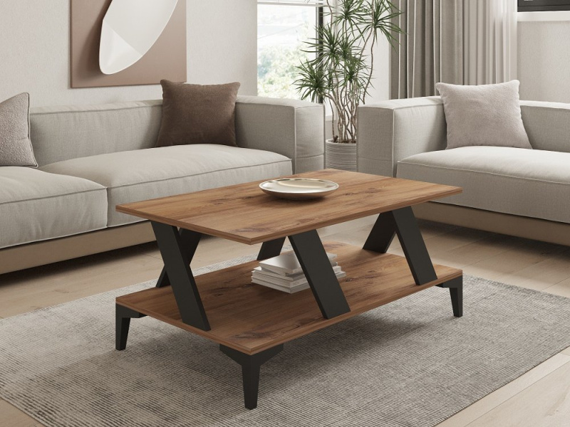 Konferenční stolek Tabla - Anthracite, Atlantic Pine