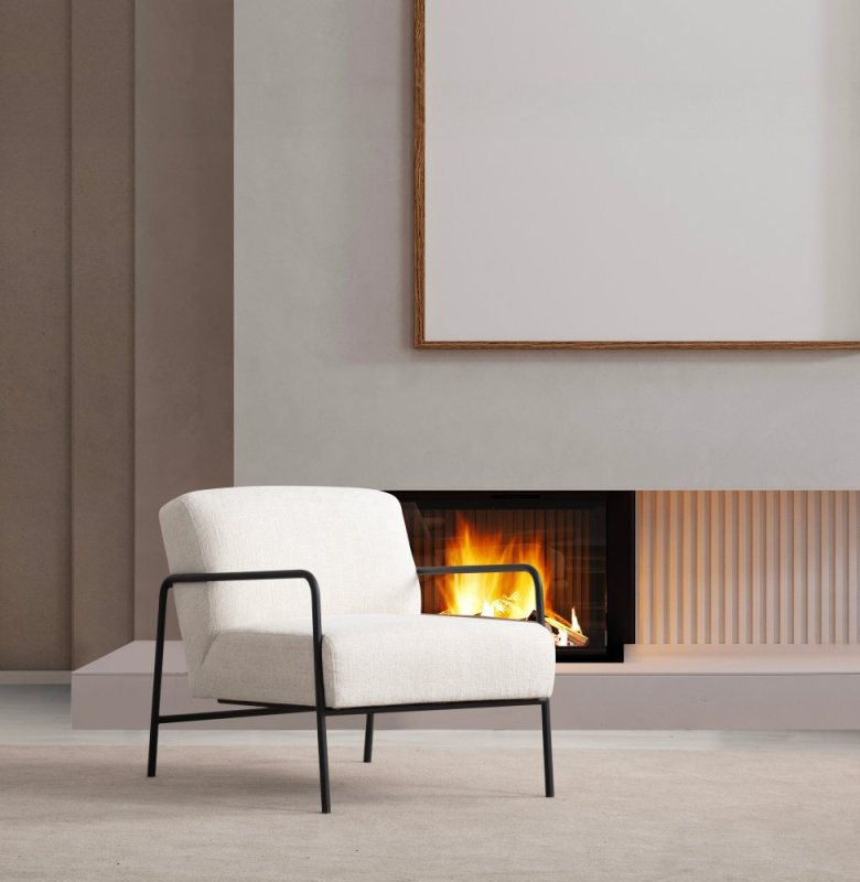 Křeslo ušák Eti Bergere - White