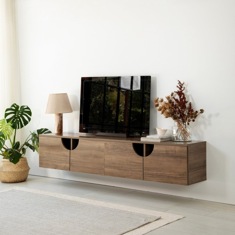 TV stolek Grotte - Walnut