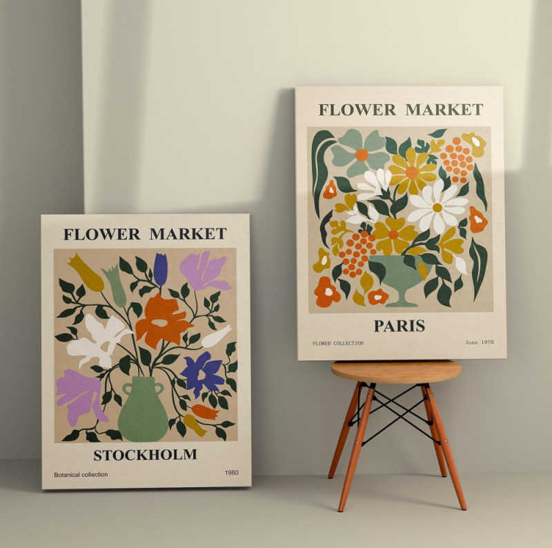 Dekorativní obraz na plátně (2 kusy) 2KNV4333 - 50 x 70