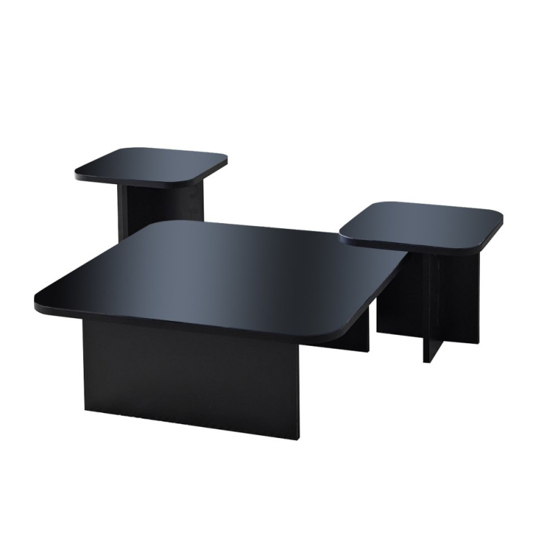 Sada konferenčních stolků Jazz - Black, Fume