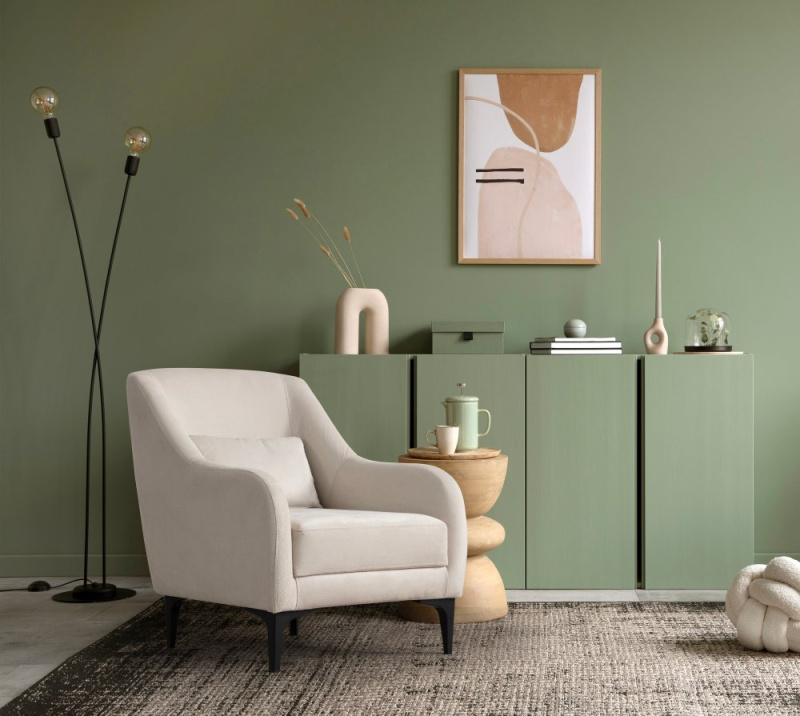 Křeslo ušák Astana - Ecru