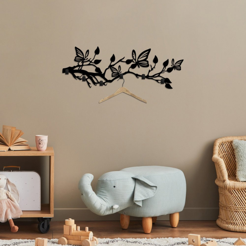 Kovový háček na zeď Butterfly World