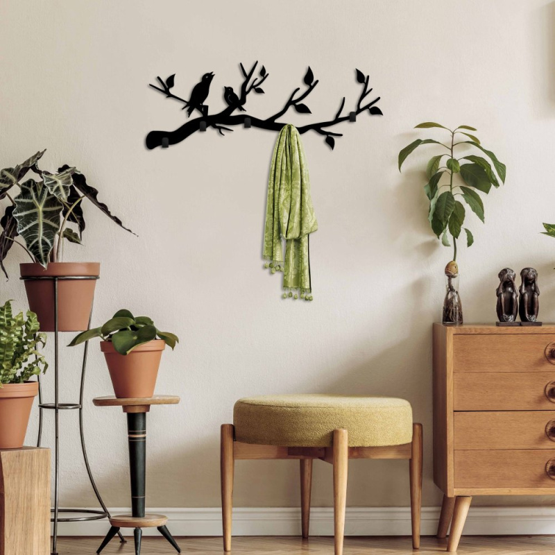 Kovový háček na zeď Escaped Birds