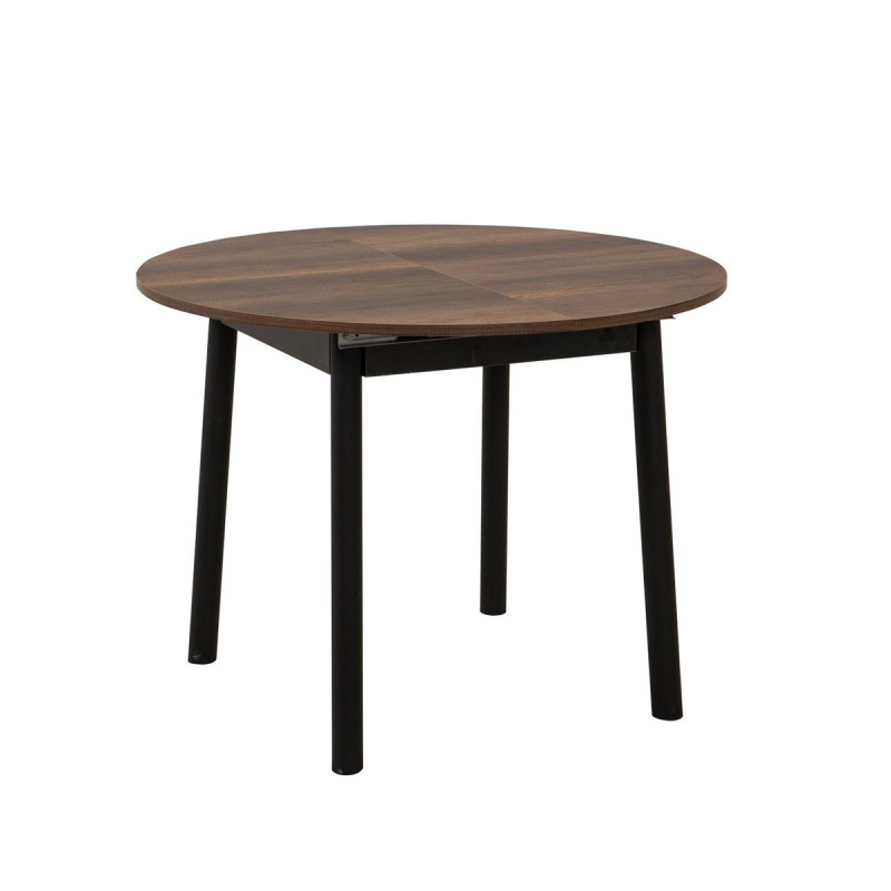 Extendable Dining Table Oliver - Walnut, Black