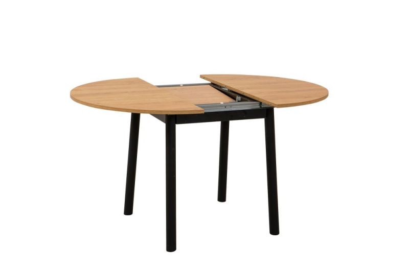 Extendable Dining Table Oliver - Oak, Black
