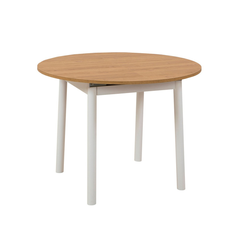 Extendable Dining Table Oliver - Oak, White
