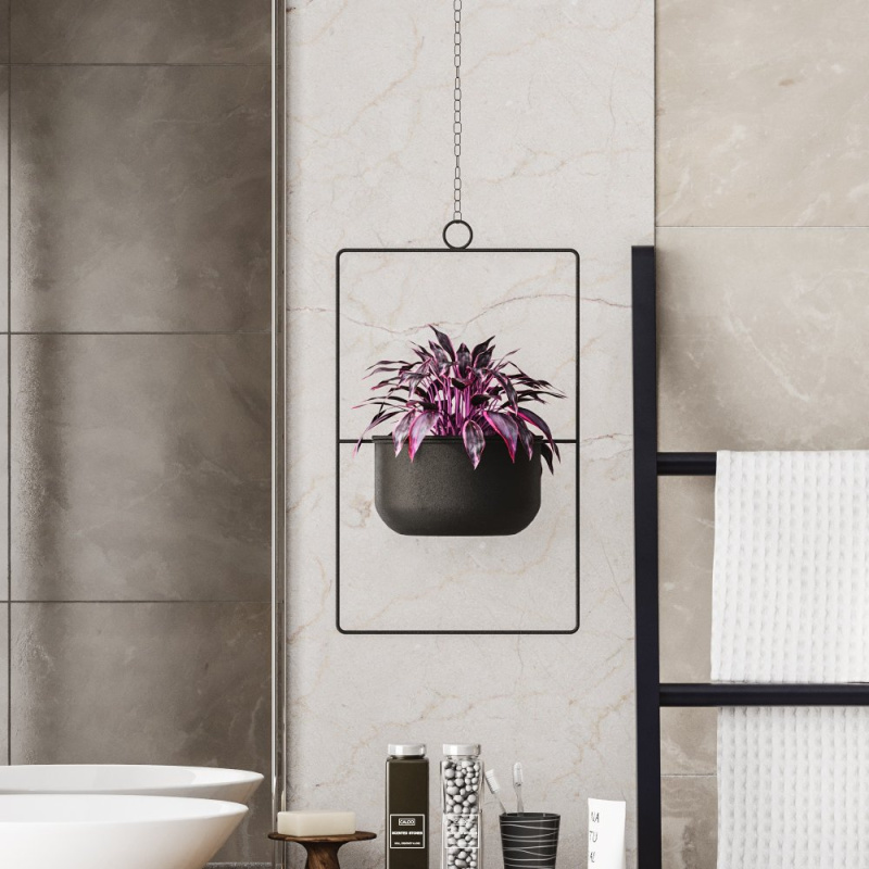 Dekorativní květináč Parapet - Black