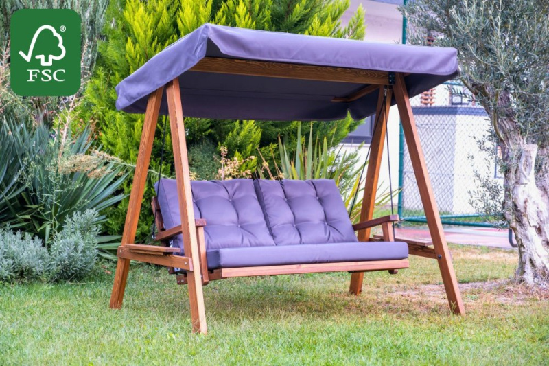 Garden Double Swing Chair Pera 2000 - Anthracite