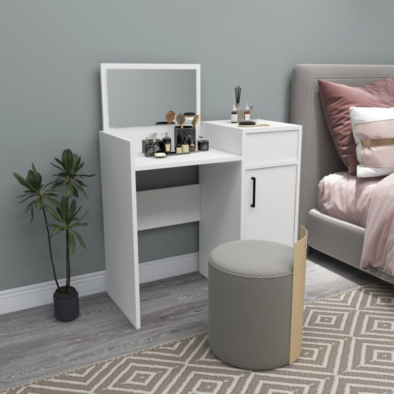 Toaletní stolek Sedef - White