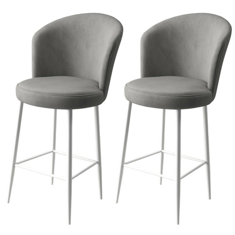 Bar Stool Set (2 Pieces) Alte - Grey, White
