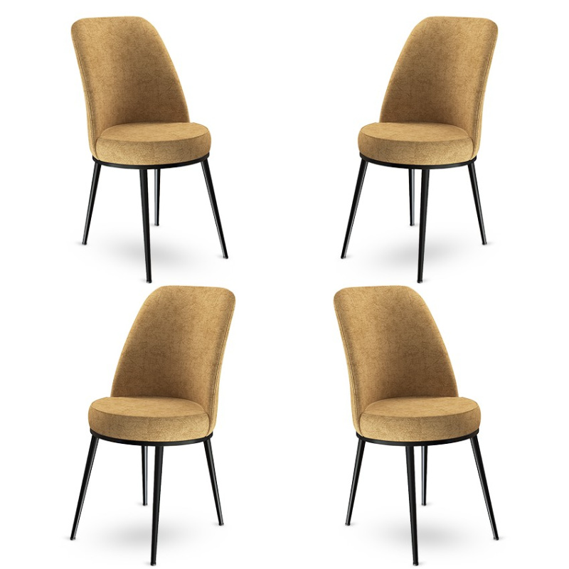 Sada židlí (4 kusy) Dexa - Cappuccino, Black