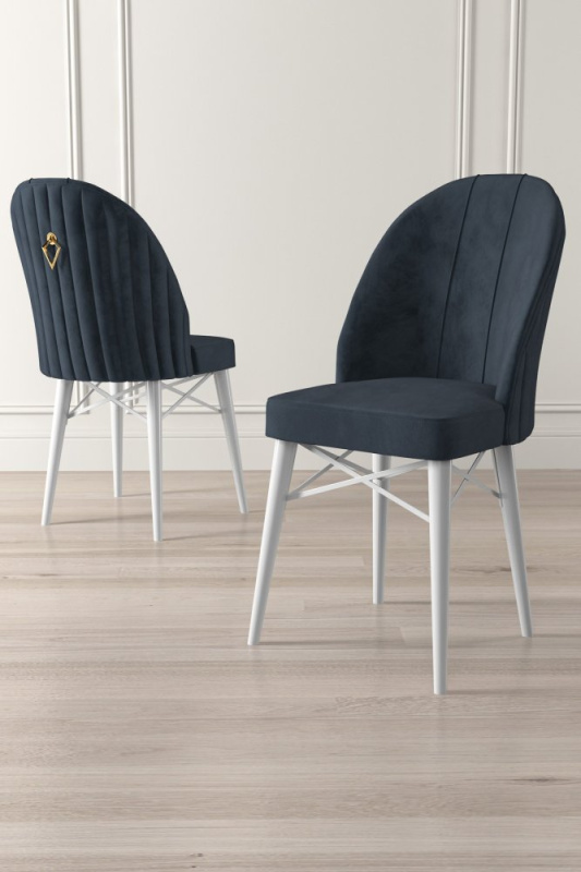 Sada židlí (4 kusy) Ritim - Anthracite, White