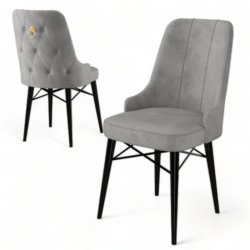 Sada židlí (4 kusy) Pare - Grey, Black