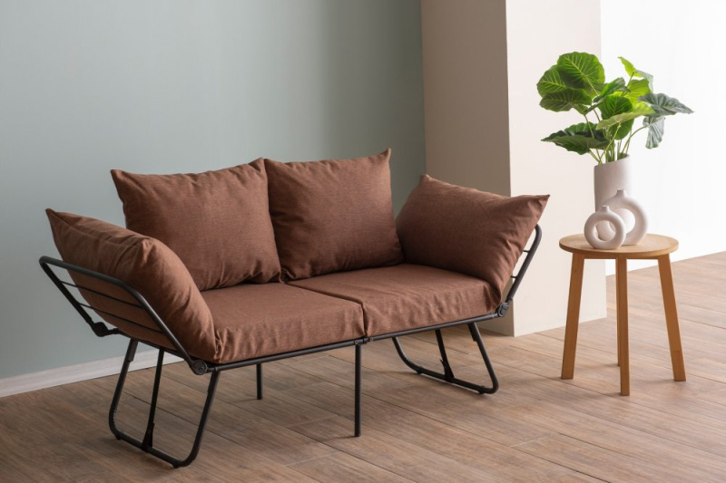 Dvoumístná rozkládací pohovka Viper 2-Seater - Light Brown