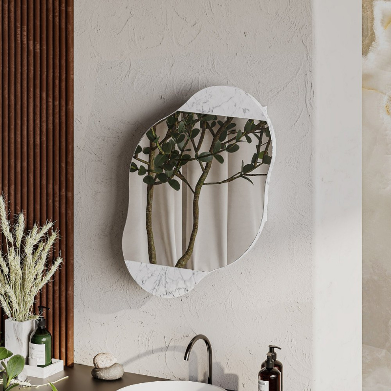 Koupelnová skříňka Cloud Storage Bathroom Wall Mirror - Carrara