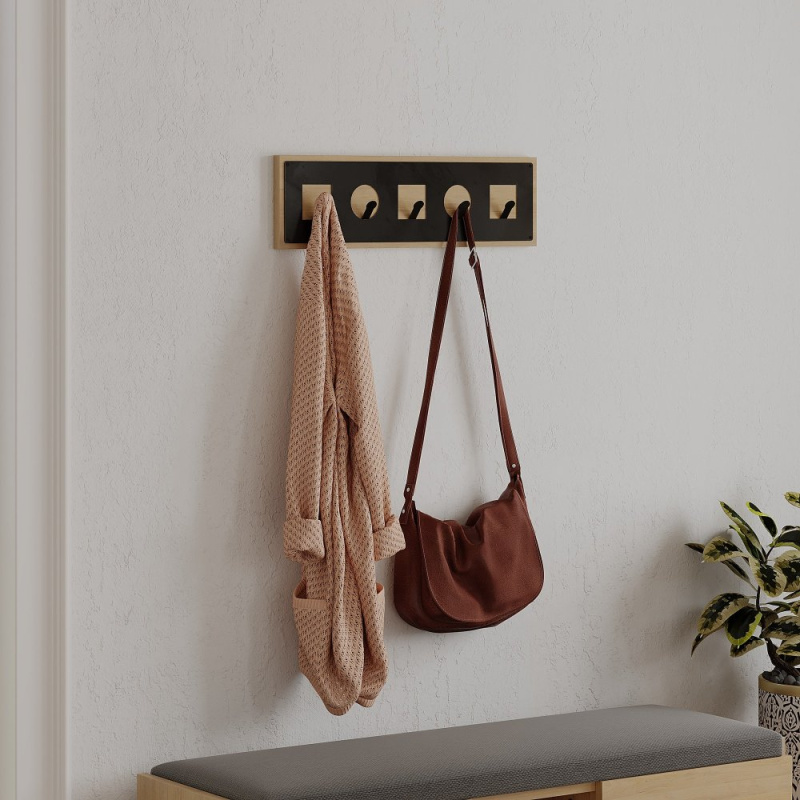 Coat Hanger Icon Hanger - Sapphire, Oak