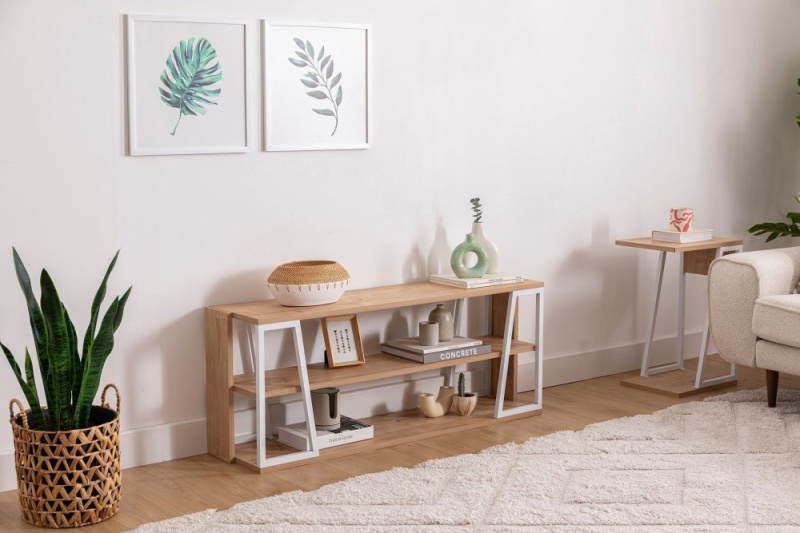 TV stolek Lissa Rafli Tv Stand - White