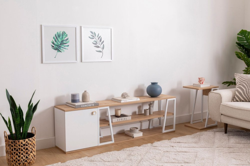TV stolek Lissa Dolapli Tv Stand - White